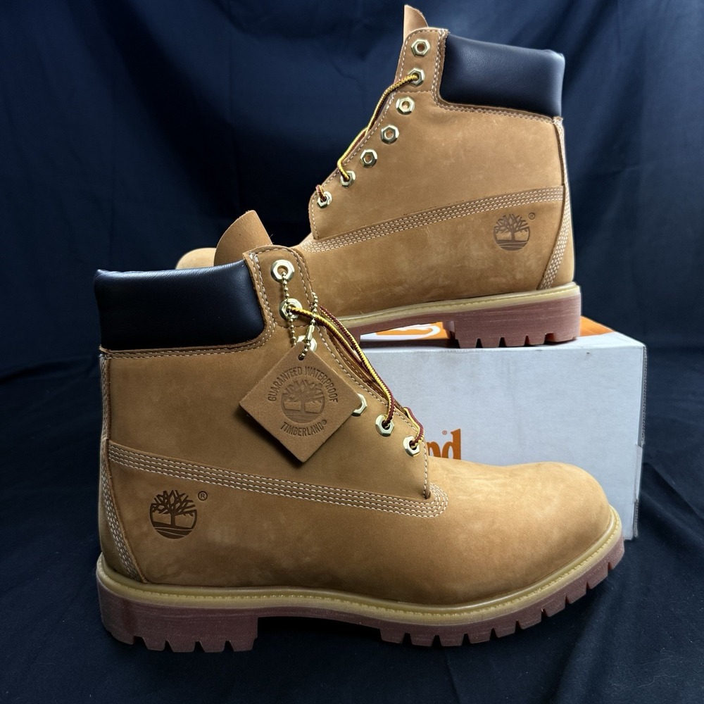 Timberland Premium 6" Men's Size 10 Waterproof Insulated Boots Wheat TB110061713